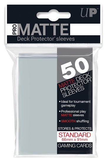 Ultra Pro 50-count Pro-Matte Standard Deck Protectors - Clear