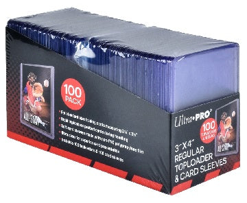 Ultra-Pro 100-count 3" x 4" Regular Toploaders Plus 100 Clear Sleeves