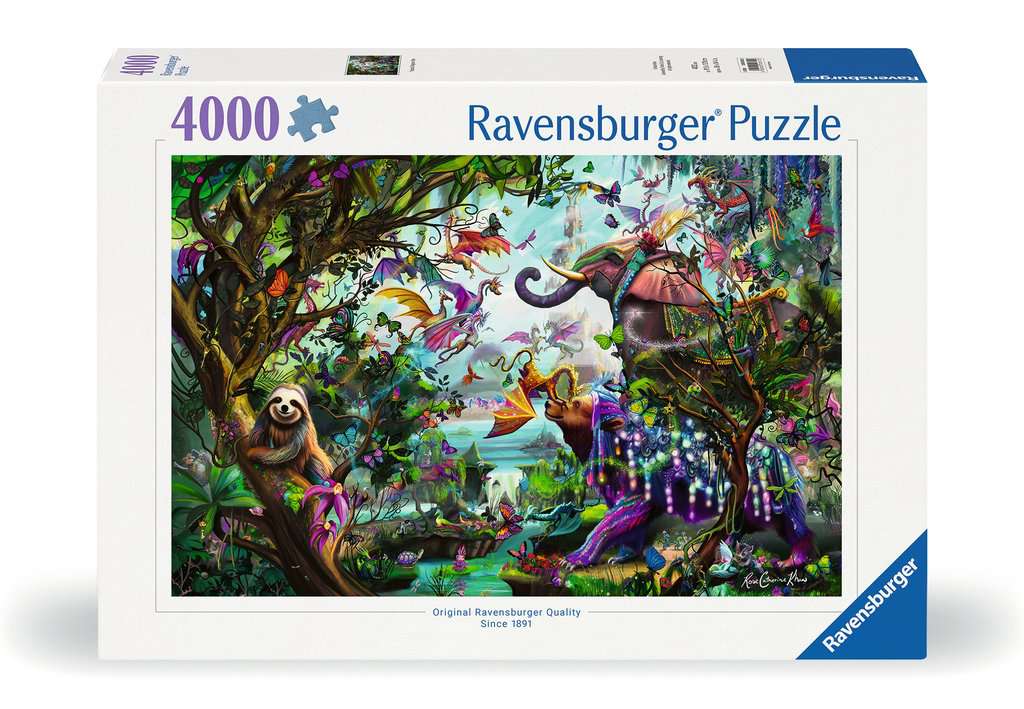 4000pc Tropical Dragons Ravensburger Puzzle