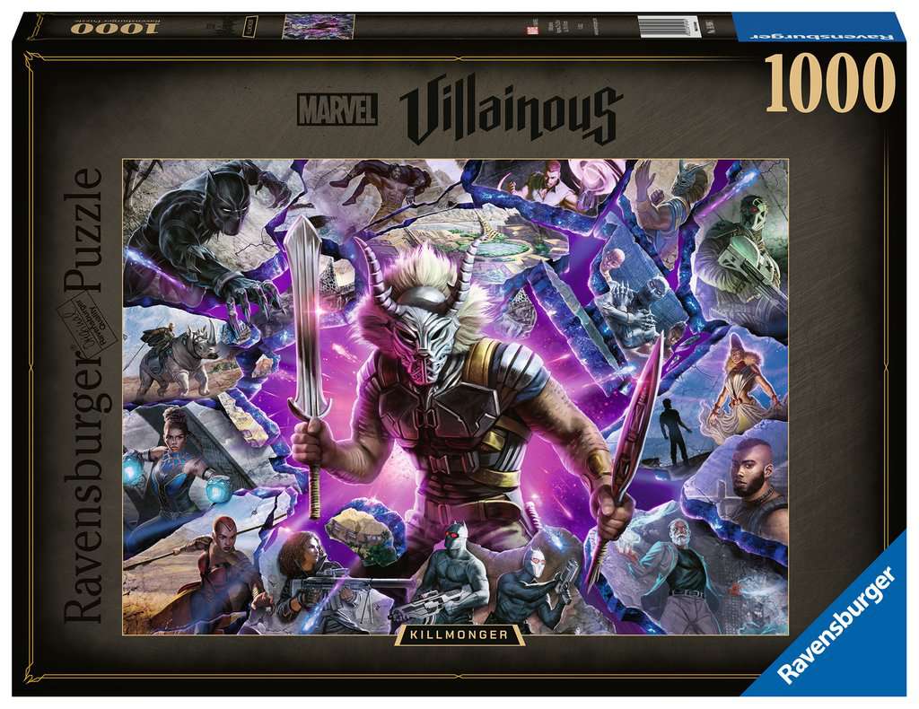 Ravensburger 1000 Pc Marvel Villlainous - Killmonger - Puzzle