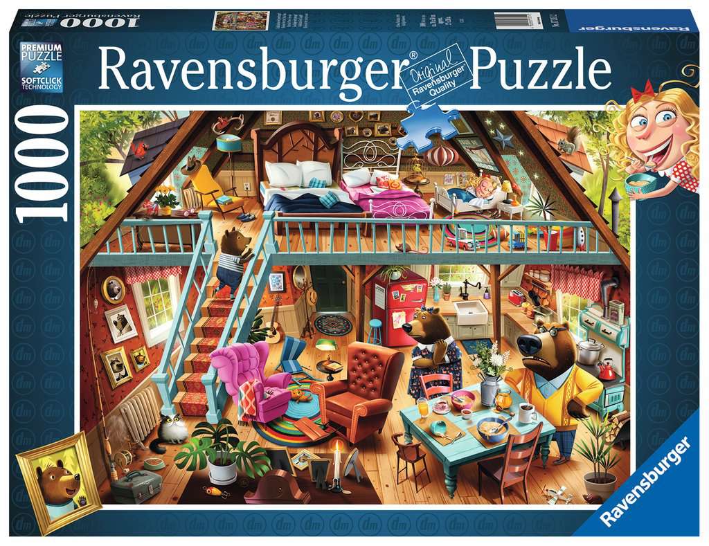 Ravensburger Goldilocks Gets Caught! 1000Pc - Puzzle