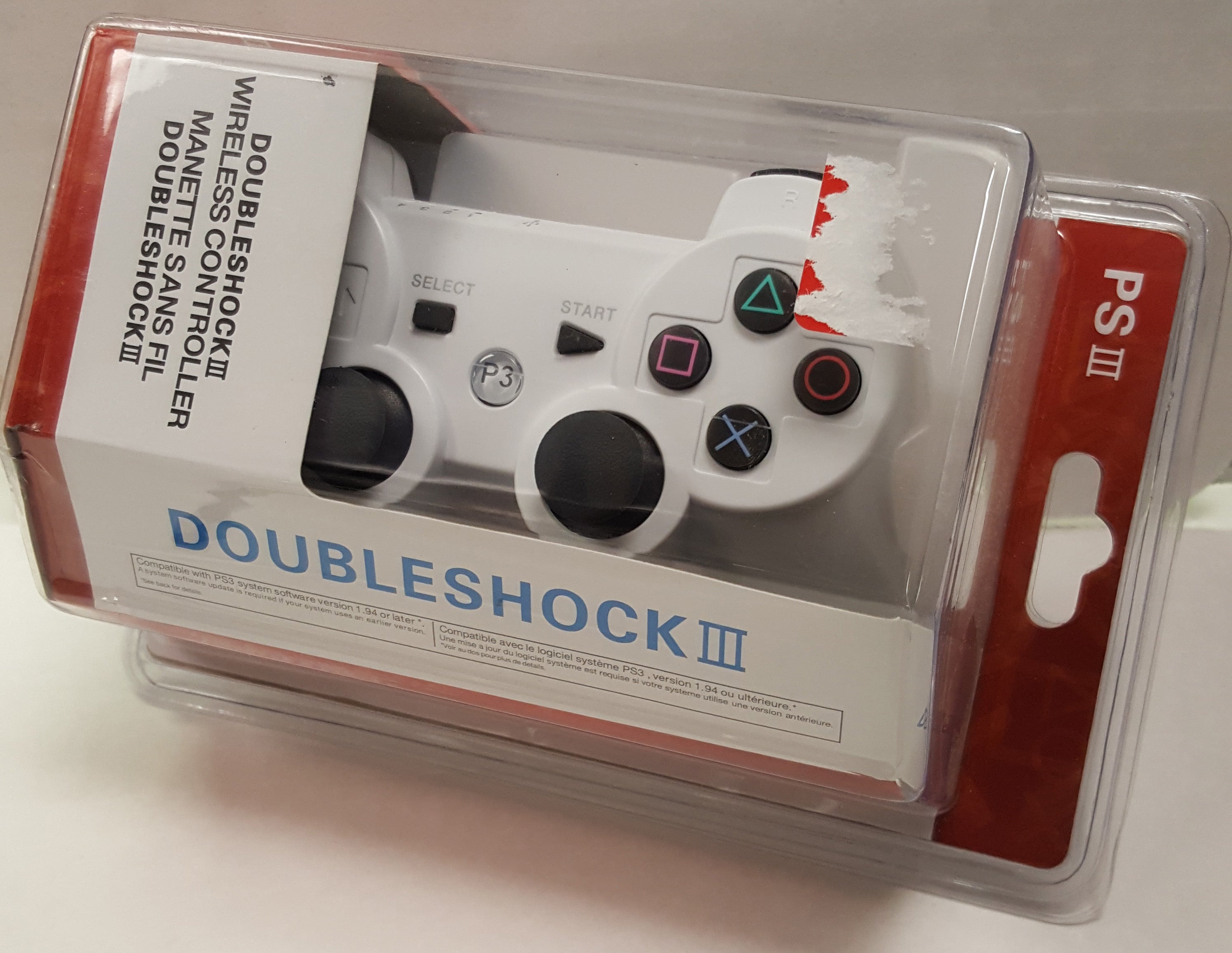 Double Shock 3 - Wireless for PS3 and PC - White