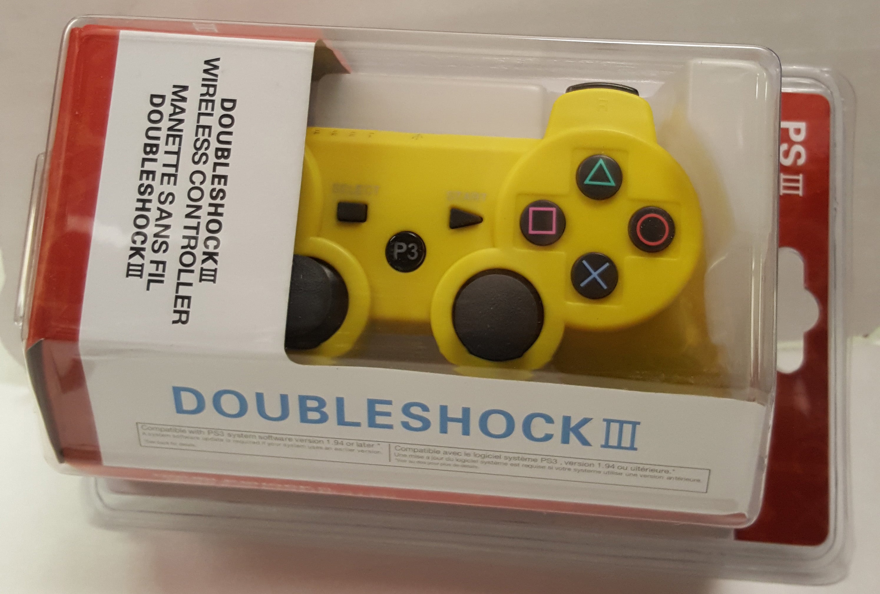 Double Shock 3 - Wireless for PS3 and PC - Yellow