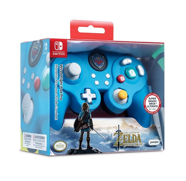 PDP - Wired Fight Pad Pro Link Edition Controller for Nintendo Switch - Blue