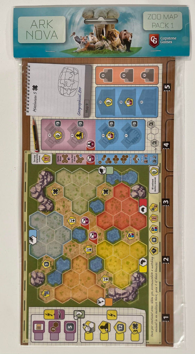 Ark Nova Zoo Map Pack 1 - Board Game