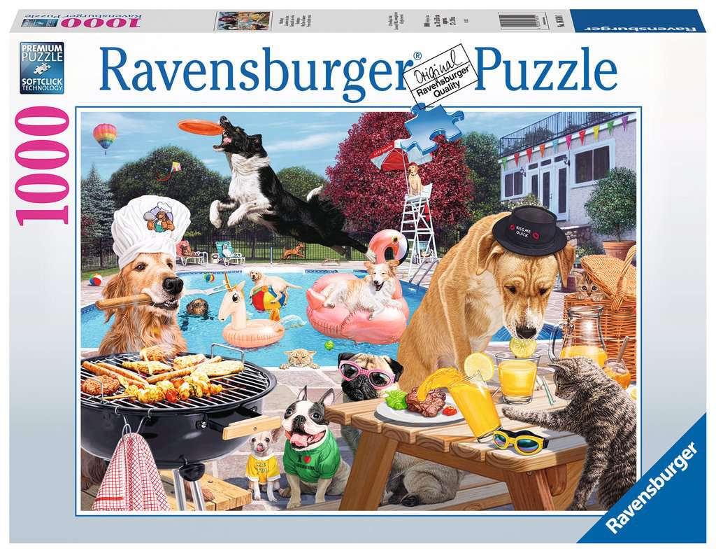 Dogs Day of Summer - 1000 Pc Ravensburger Puzzle