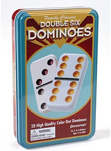 Dominoes Double 6 Tin Case By Goliath