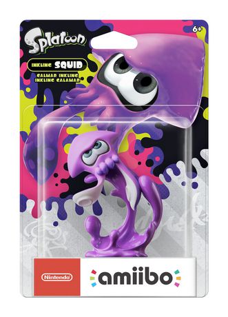 Nintendo Amiibo Inkling Squid (Neon Purple)