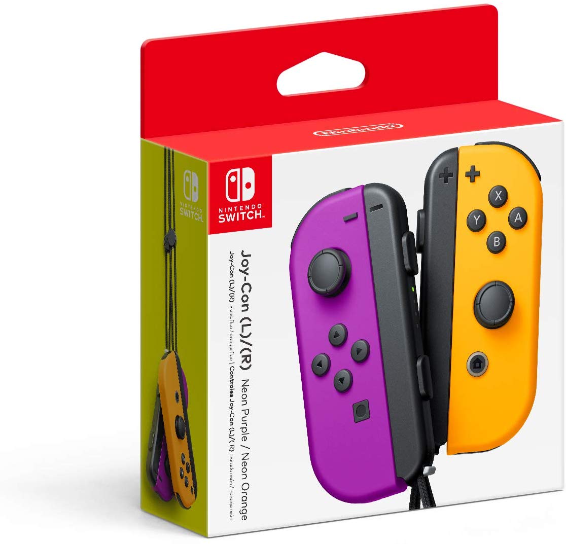 Nintendo Switch - Joy Con 2 Pack Neon Purple/Orange