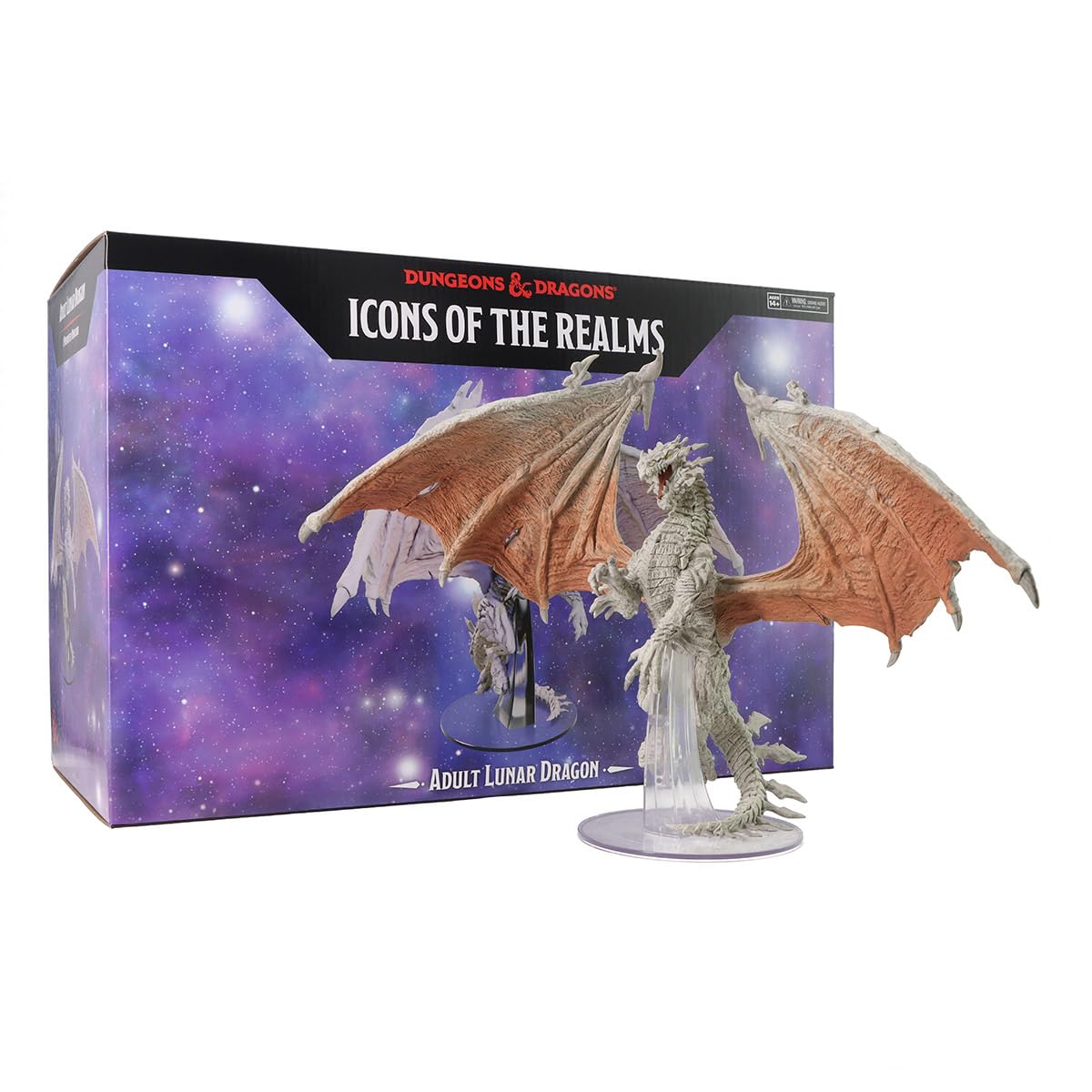 Dungeons & Dragons Icons of The Realms: Adult Lunar Dragon (DAMAGED)