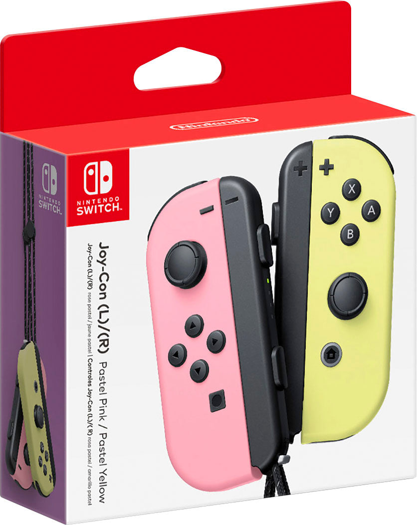 Nintendo Switch Joy Con 2 Pack Pastel Pink/Yellow