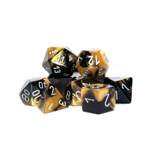Polyhedral - 7-Pcak Gemini Black-Gold/Silver