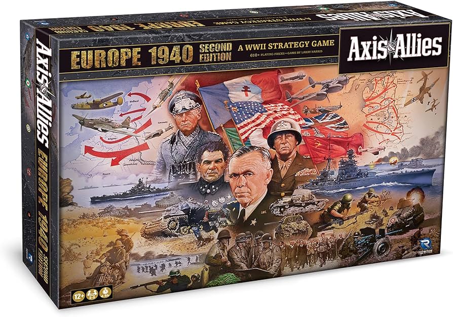 (DAMAGED) Axis & Allies: 1940 Europe Second Edition (By Renegade Games) - Board Game