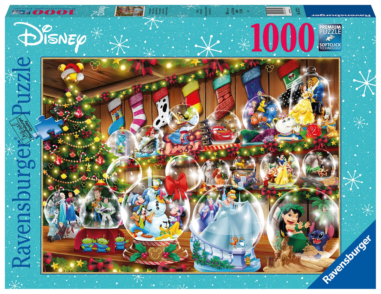 1000pc Disney Snowglobes Ravensburger Puzzle