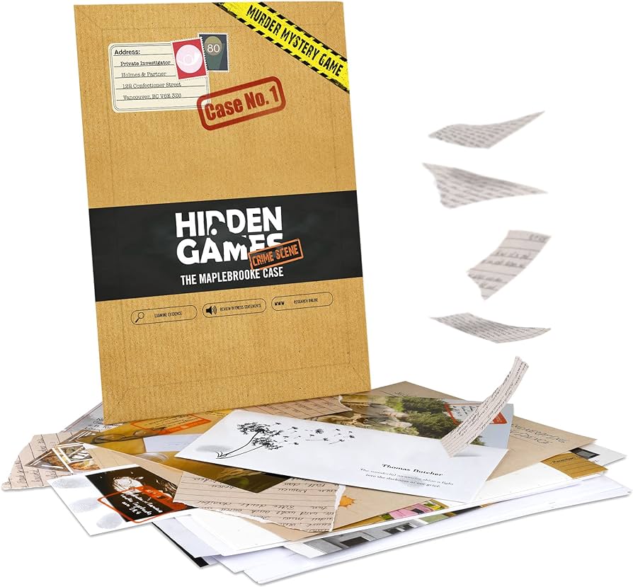 Hidden Games Crime Scene 1 The Maplebrooke Case - Board Game