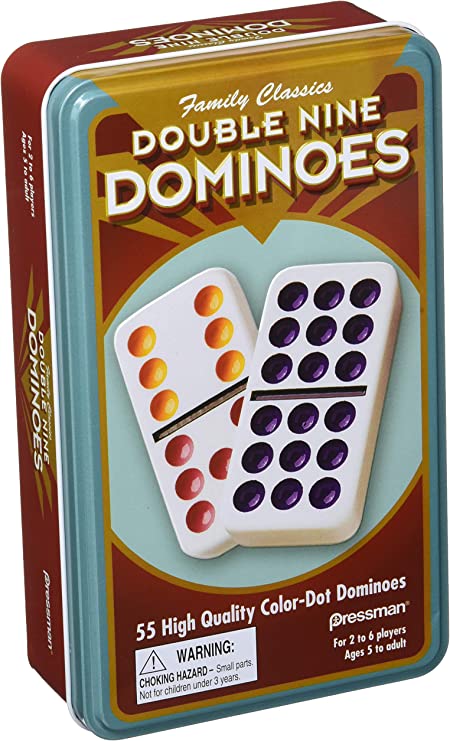 Dominoes Double 9 Tin Case By Goliath