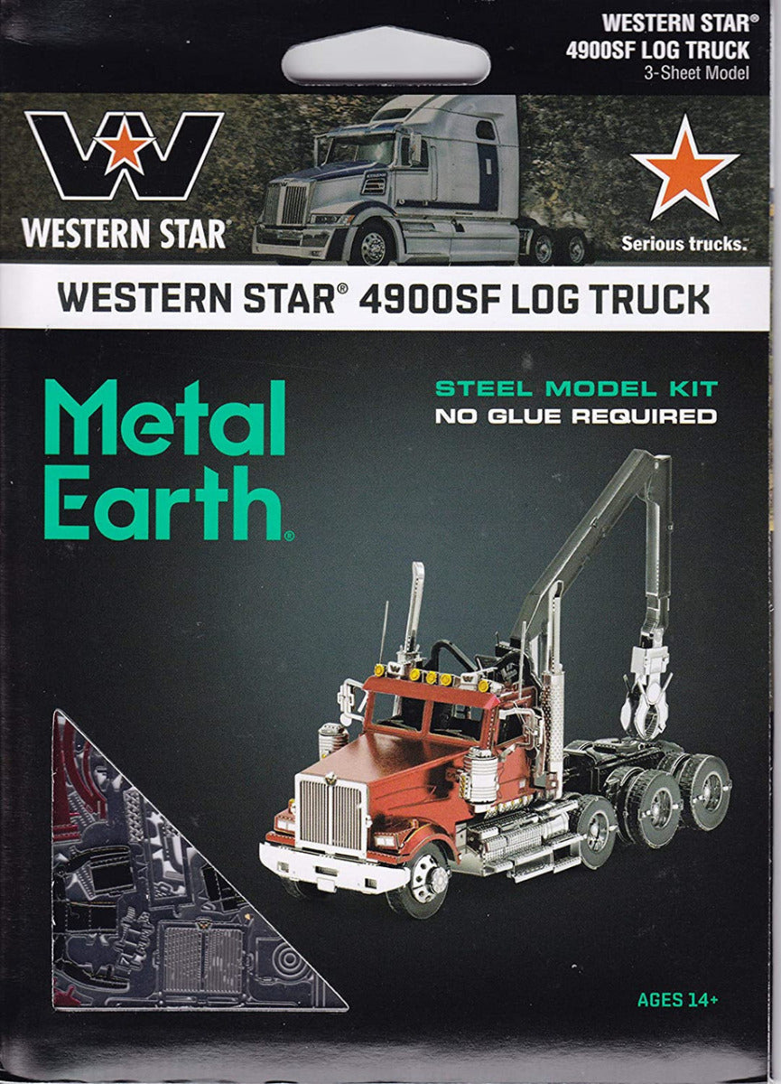 Metal Earth Western Star 4900 Log Truck