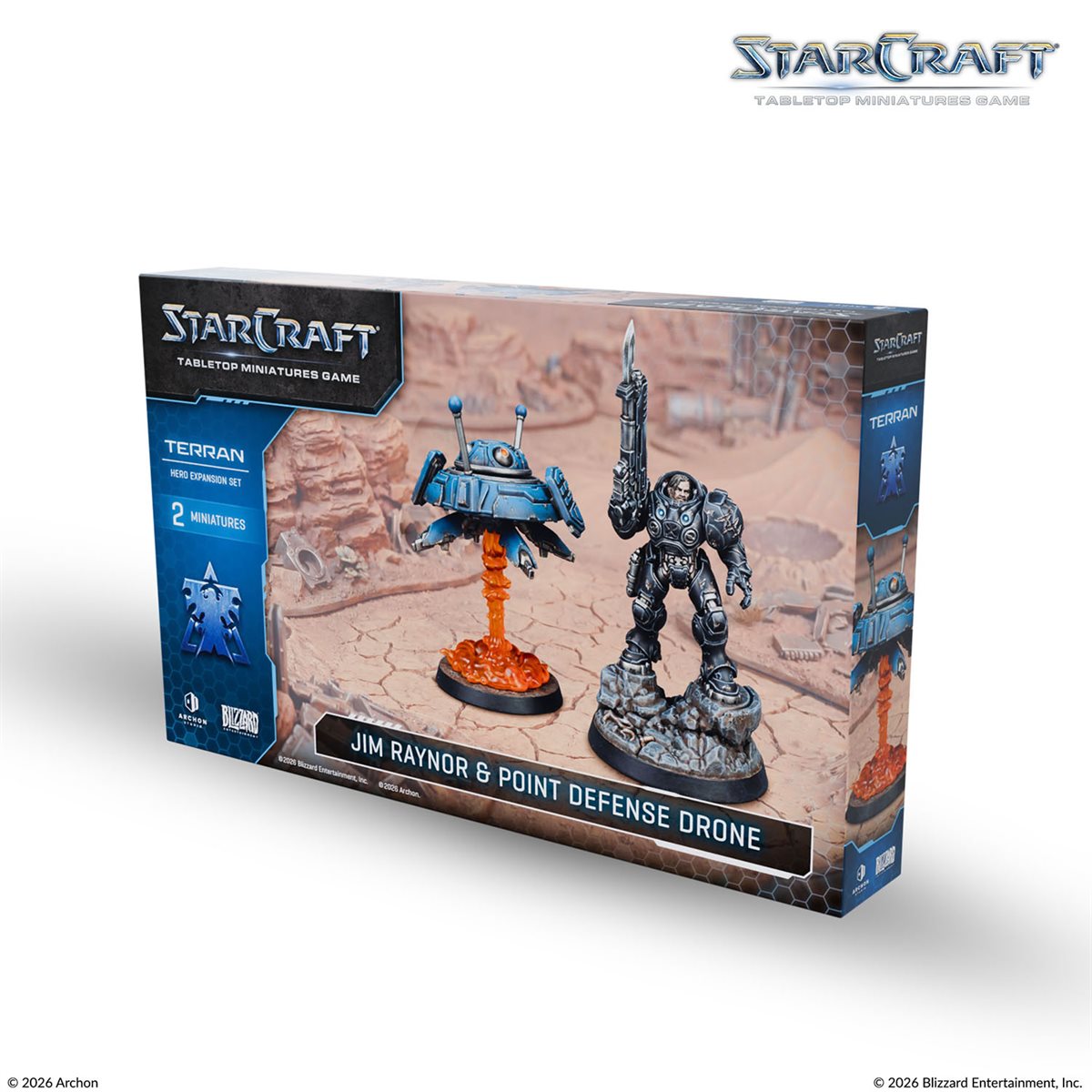 Starcraft: The Miniatures Game - Terran: Jim Raynor (Raynor's Raiders) Hero Expansion Set