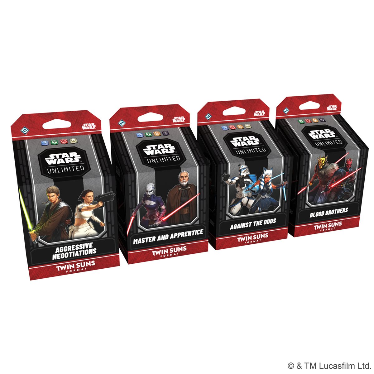 Star Wars: Unlimited - 2026 Twin Suns Deck Display (4 Decks)