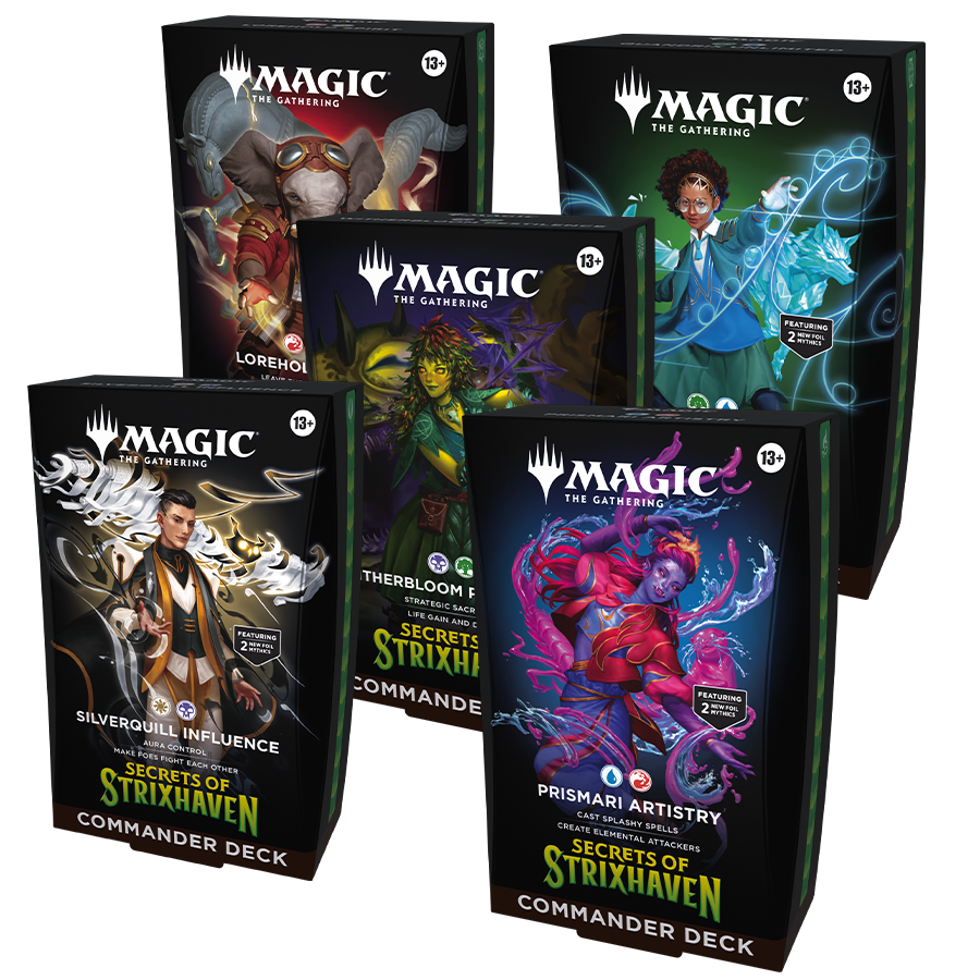 Magic The Gathering - Secrets of Strixhaven - Commander (Set of 5)