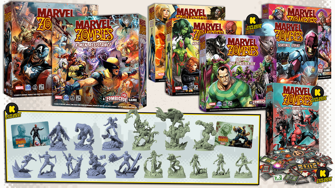 Marvel Zombies - A Zombicide Game Kick Starter Zombie Pledge - Board Game