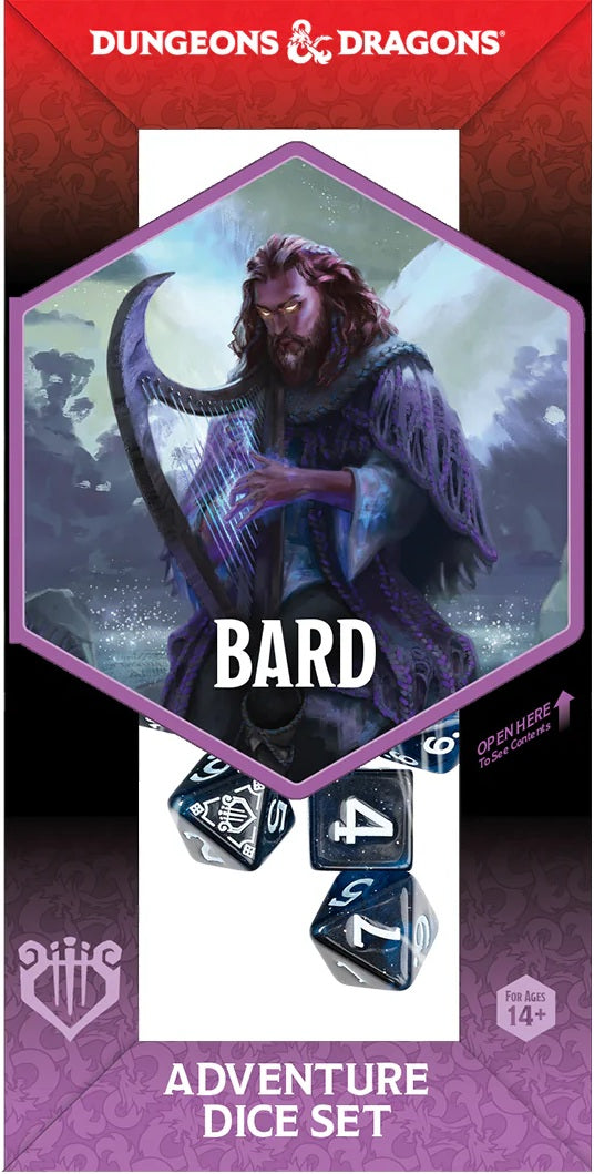 D&D Adventure Dice: Bard (Blue/Black) - Dice