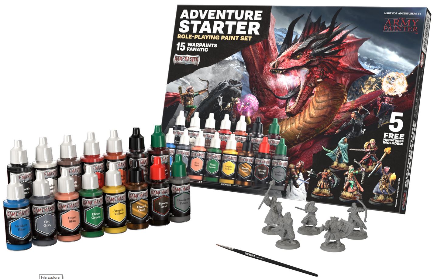 Army Painter Adventure Starter Role-Playing Paint Set