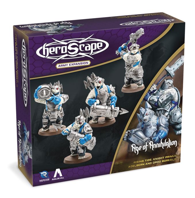 Heroscape: Rising Tide Knight Primus Adelbern And Ordo Borealis Army Expansion - Board Game