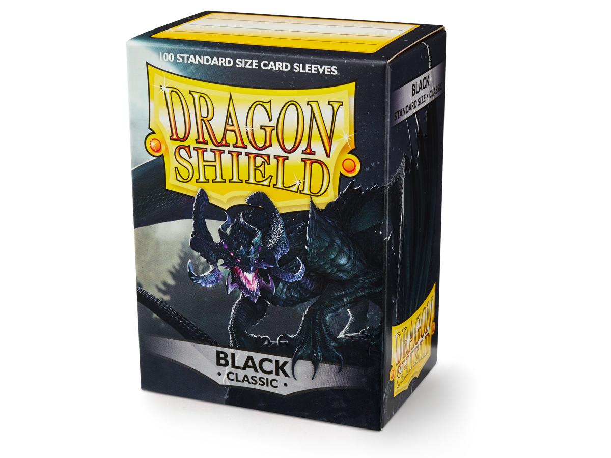 Dragon Shield Sleeves Standard Glossy Black 100-Count