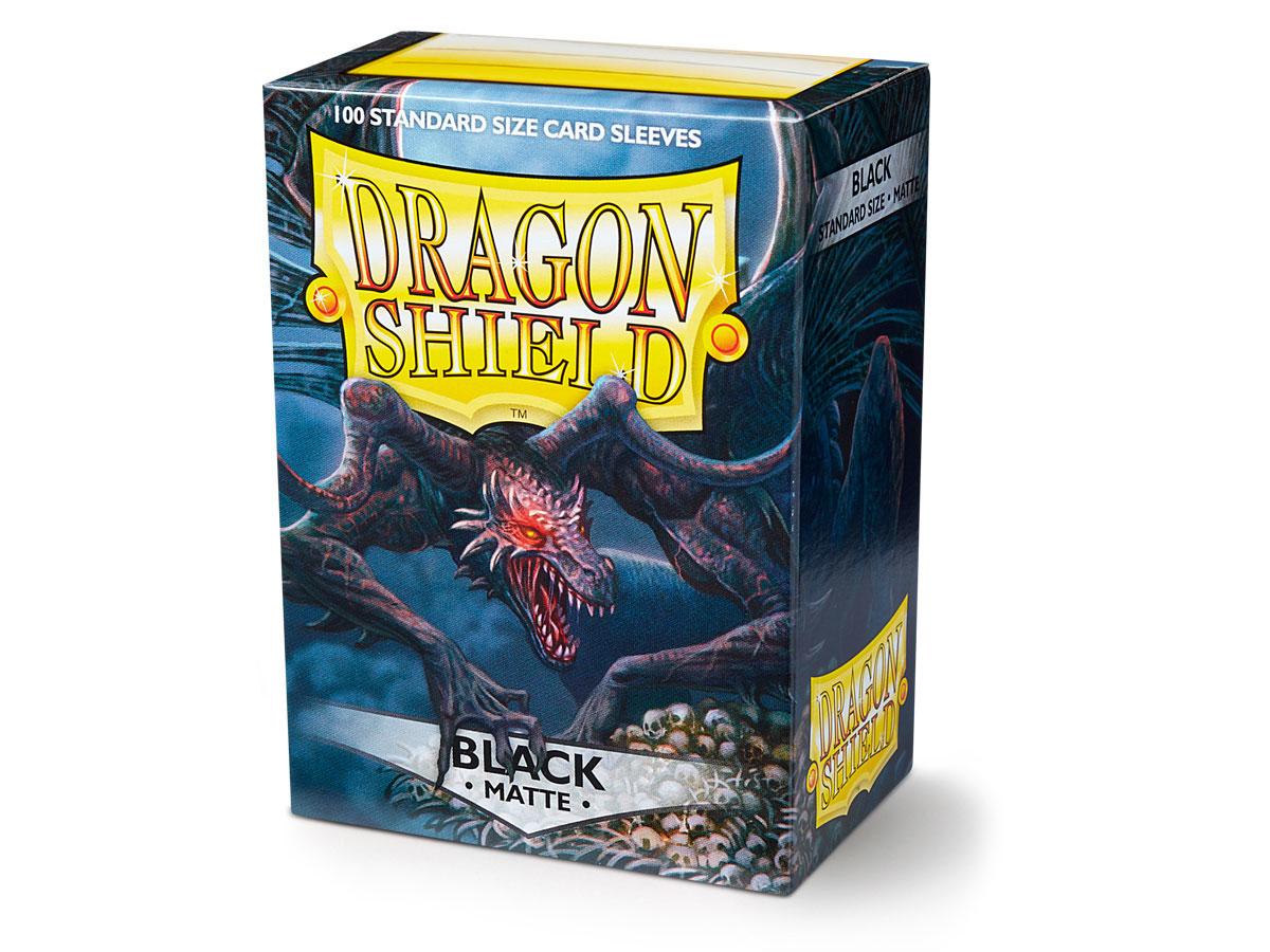 Dragon Shield Sleeves Standard Matte Black 100-Count
