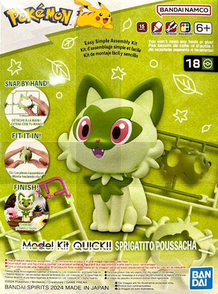 Pokemon Model Kit QUICK!! 18 Sprigatito By Bandai