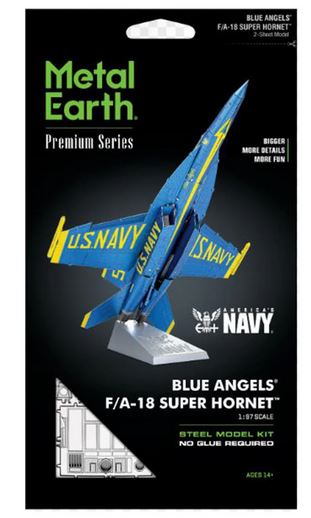 Metal Earth IconX Blue Angels FA18 Super Hornet