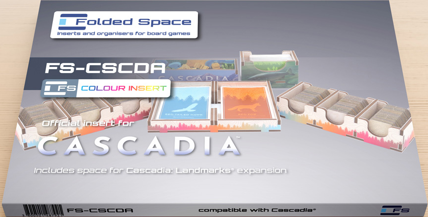 Folded Space Board Game Insert/Organizer: Cascadia
