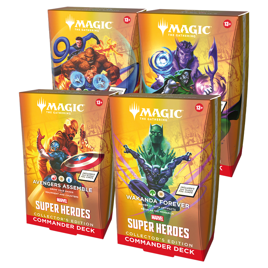 Magic The Gathering - Marvel Super Heroes - Collector Edition Commander (Set of 4)