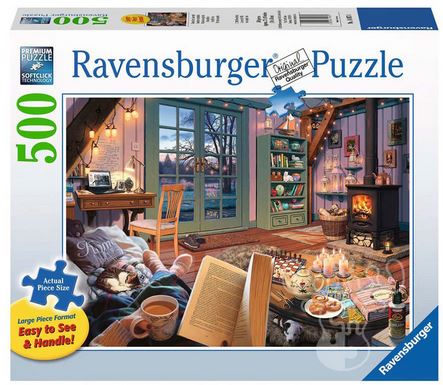 Cozy Christmas Retreat 500 pc Large Format - Puzzle