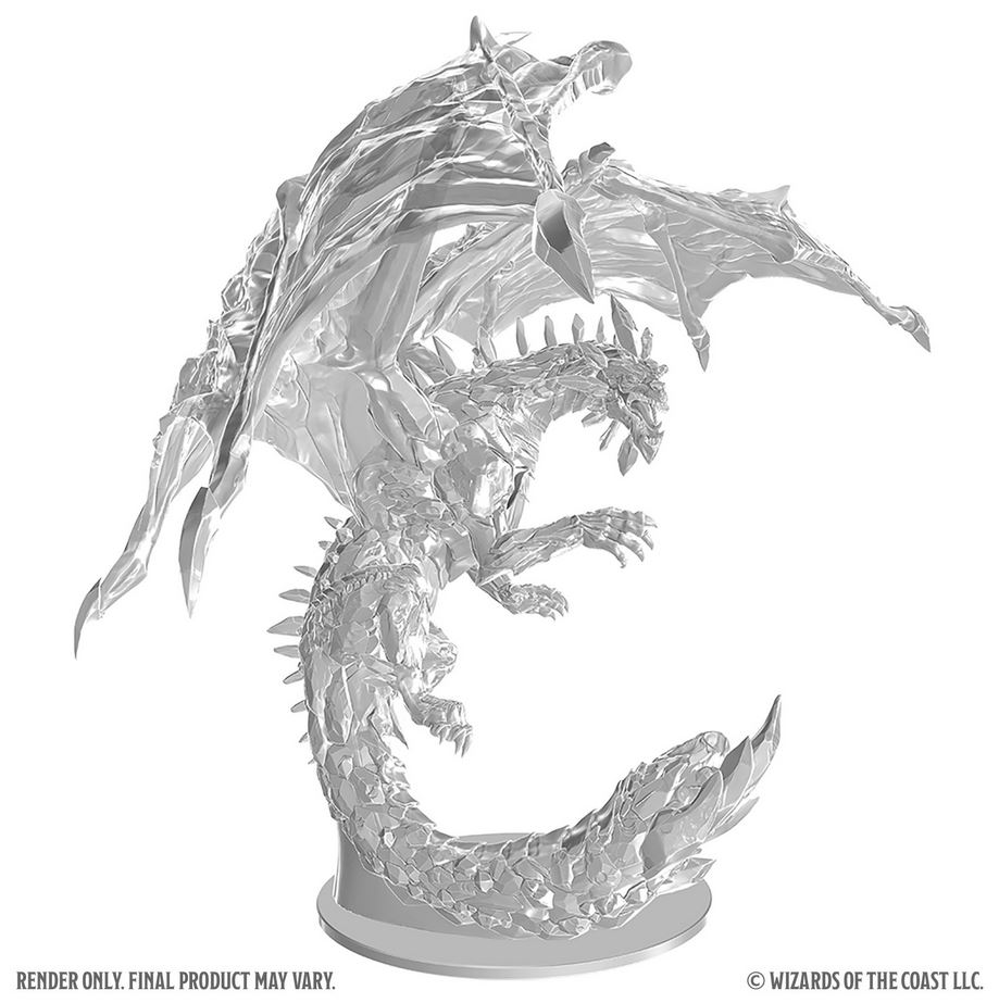 Dungeons & Dragons Nolzur's Marvelous Miniatures: Adult Amethyst Dragon Unpainted