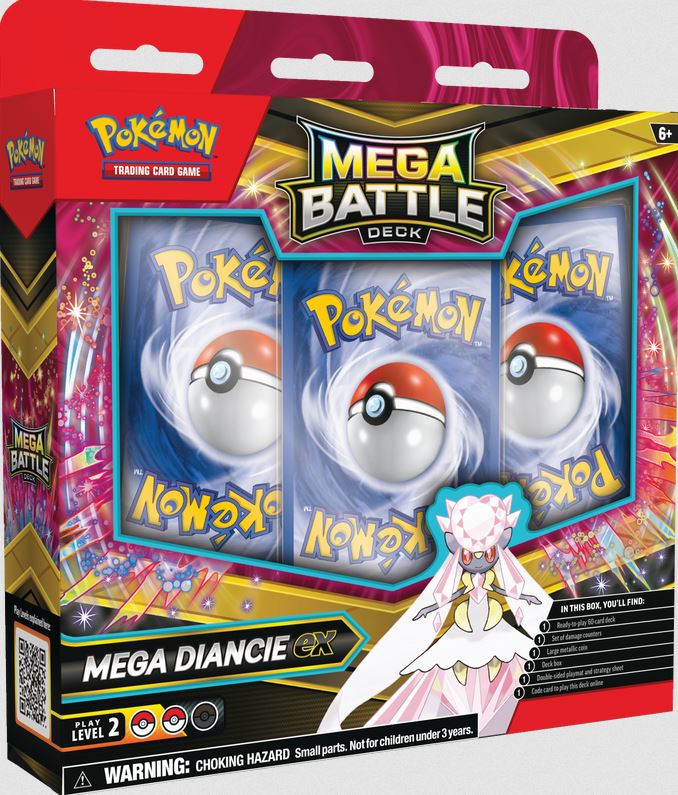 Pokemon Mega Battle Deck - Gengar ex/Diancie ex (Assorted)