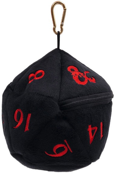 Ultra Pro Dice Bag D&D Black/Red D20 Plush