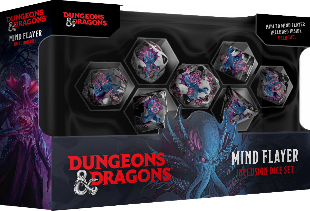 Dungeons & Dragons Mind Flayer Resin Dice Set