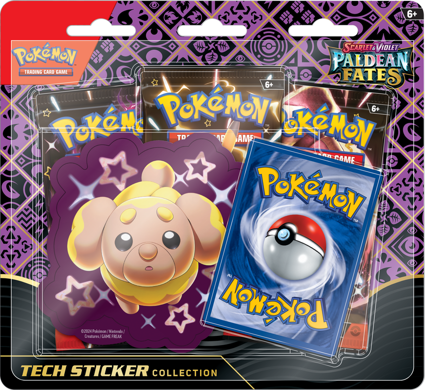 Pokemon Paldean Fates Tech Sticker Collection (Assorted)