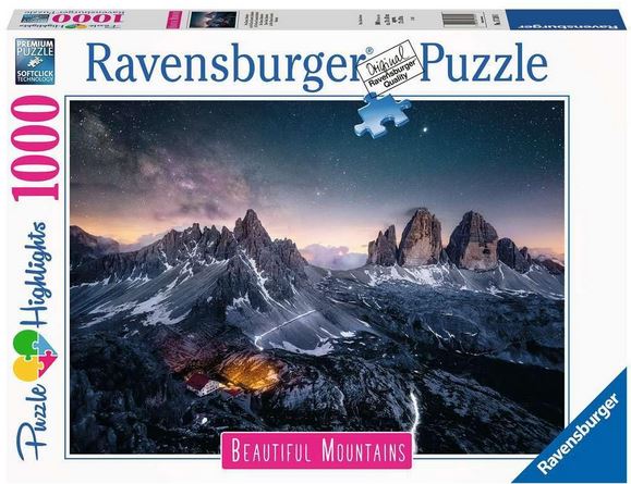 Three Peaks, Dolomites 1000 Pc Puzzle - Puzzle