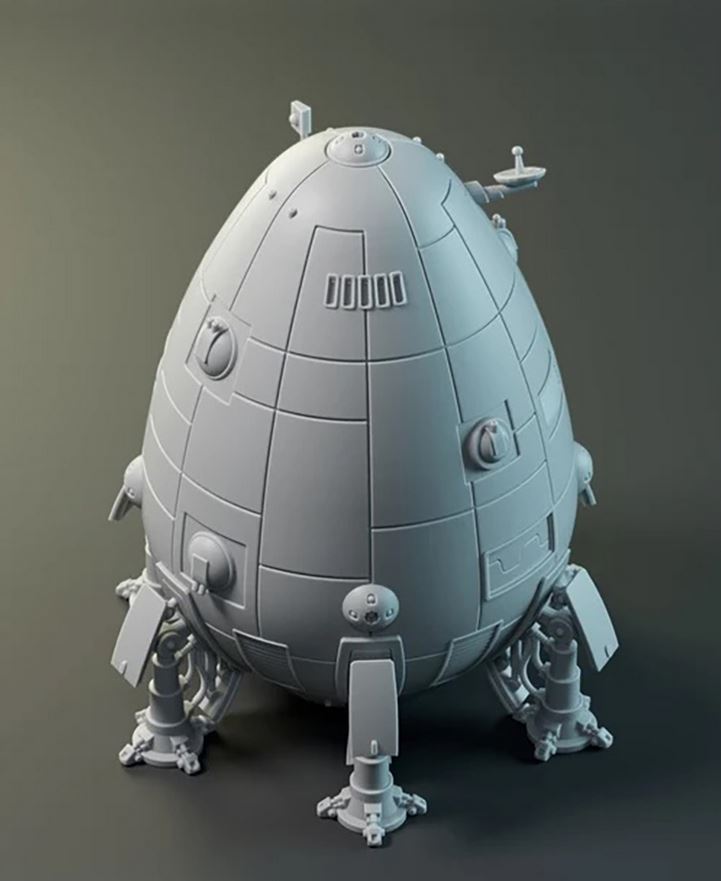 Battletech Overlord Class Map Scale Dropship - Board Game