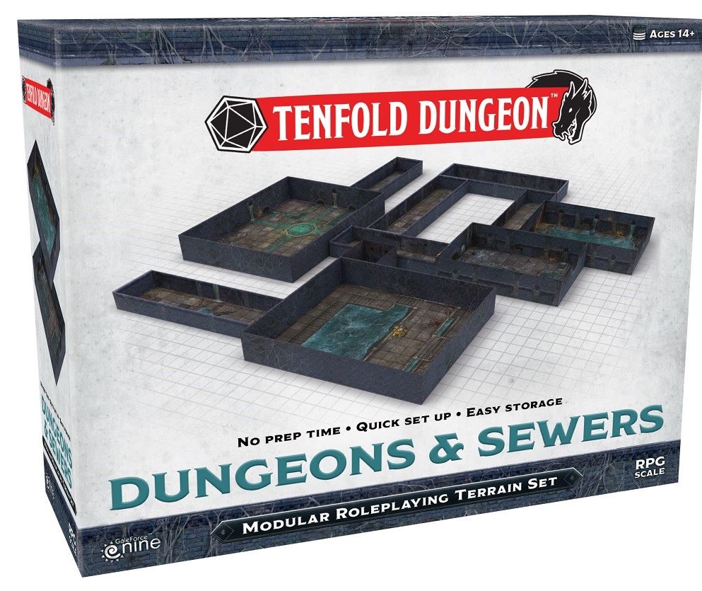 Tenfold Dungeon Terrain Set - Dungeons And Sewers - Board Game