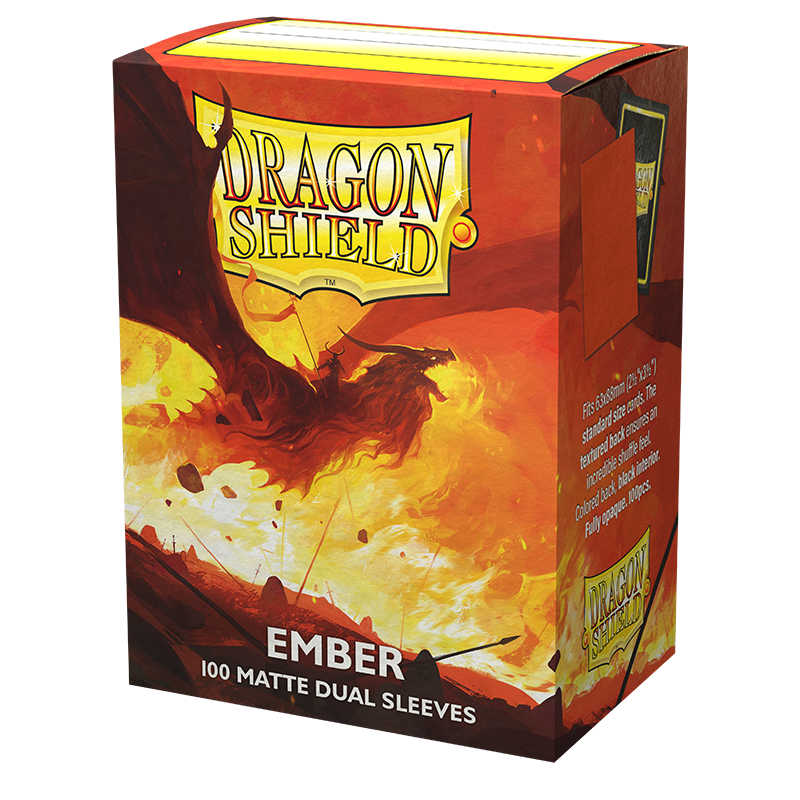 Dragon Shield Sleeves Dual Matte Ember