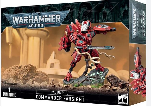 (DAMAGED) Warhammer 40,000 T'au Empire: Commander Farsight