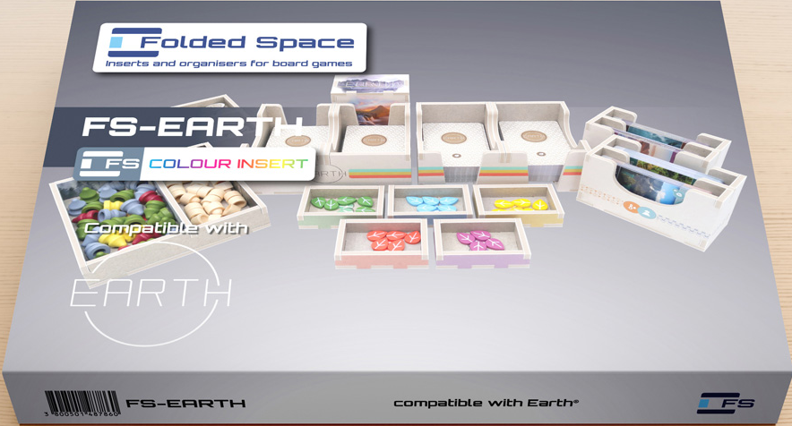 Folded Space Board Game Insert: Earth