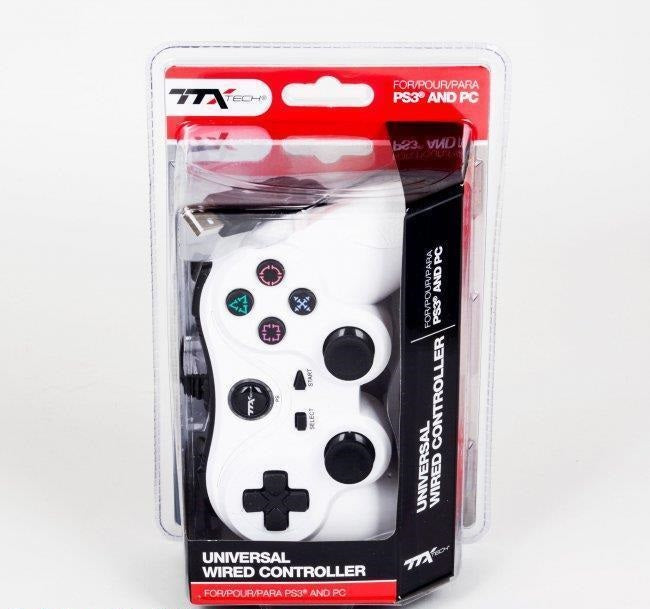 Controller for PS3 and PC by TTX-Tech - White (New Design)