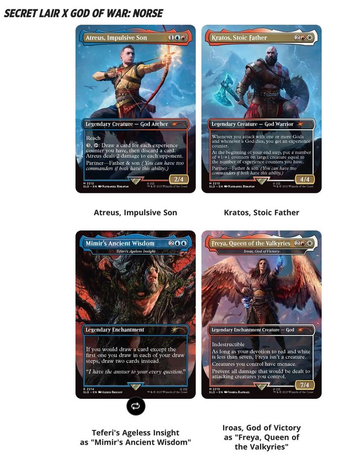 Magic the Gathering: Secret Lair Playstation Super Drop - God Of War: Redemption