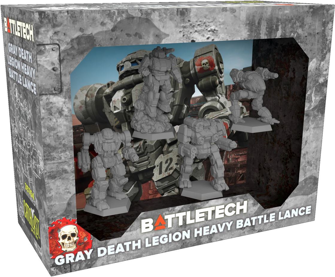 Battletech Gray Death Legion Heavy Battle Lance Forcepack - Board Game