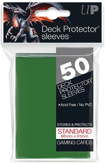Ultra PRO PRO-Gloss Deck Protector Sleeves - 50 Count - Green